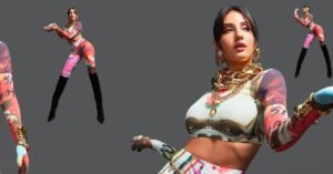 Nora Fatehi Rocks a Stunning Outfit from Huemn