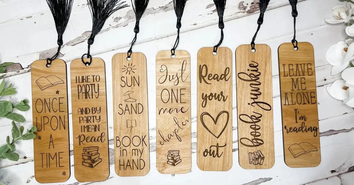 Engraved Wooden Bookmark